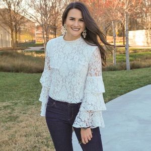 White lace top